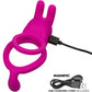 Closer™ Touch Intimate Rechargeable Vibrating Silicone Cock Ring With Ball Strap