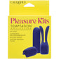 Pleasure Kits 3 Piece Temptation Collection Vibrating Bullet With Silicone Attachments