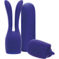 Pleasure Kits 3 Piece Temptation Collection Vibrating Bullet With Silicone Attachments