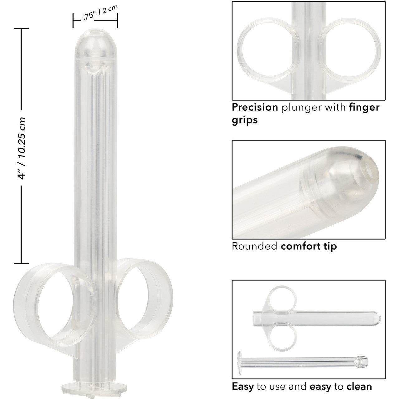 Lube Tube XL Lubricant Applicator By CalExotics - Clear