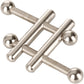 Nipple Grips Crossbar Nipple Vices By CalExotics - Silver