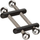 Nipple Grips Power Grip Crossbar Nipple Vices By CalExotics - Black & Silver