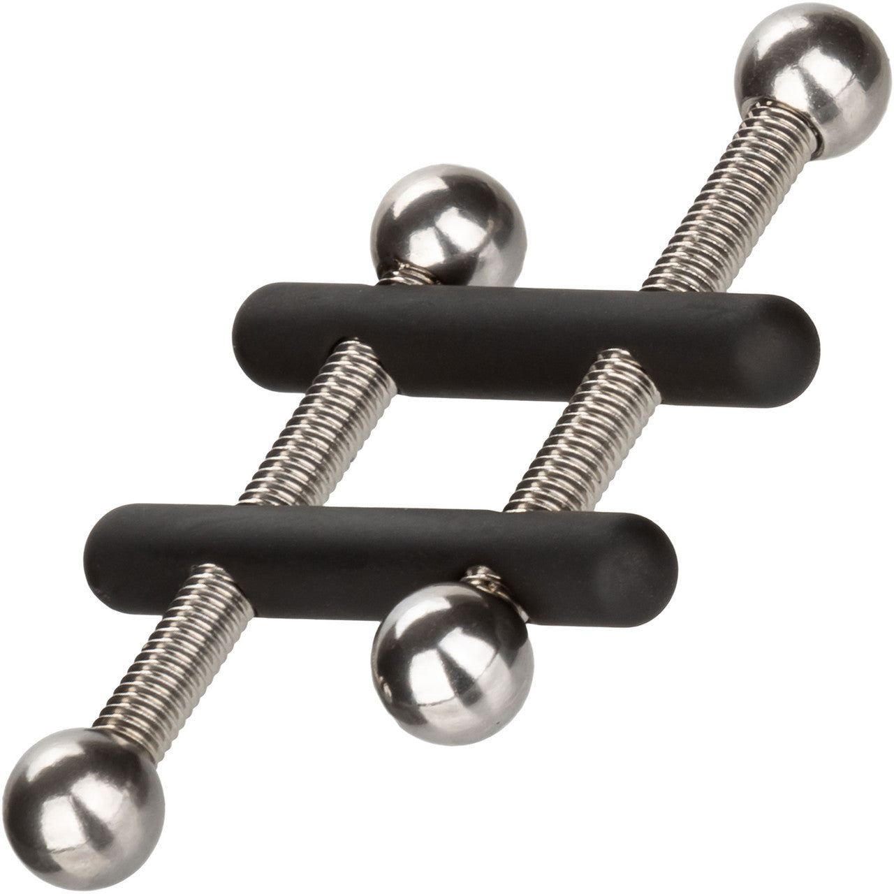 Nipple Grips Power Grip Crossbar Nipple Vices By CalExotics - Black & Silver