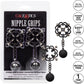 Nipple Grips Power Grip 4-Point Weighted Nipple Press By CalExotics - Black & Silver