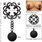 Nipple Grips Power Grip 4-Point Weighted Nipple Press By CalExotics - Black & Silver