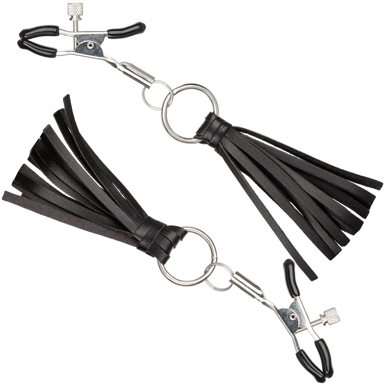 Nipple Play Playful Tassels Nipple Clamps By CalExotics - Black