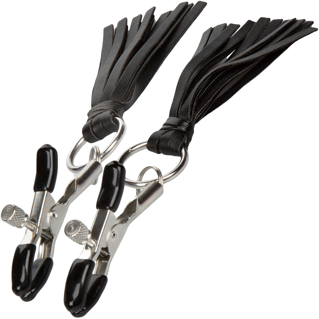 Nipple Play Playful Tassels Nipple Clamps By CalExotics - Black