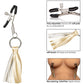 Nipple Play Playful Tassels Nipple Clamps By CalExotics - Gold