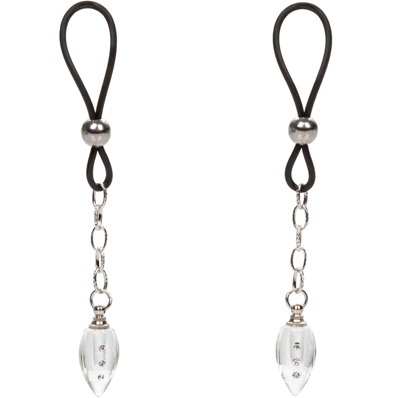 Nipple Play Non-Piercing Nipple Jewelry Crystal Teardrops by CalExotics