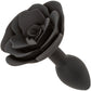 Forbidden Small Rose Silicone Butt Plug By CalExotics - Black