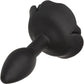 Forbidden Small Rose Silicone Butt Plug By CalExotics - Black