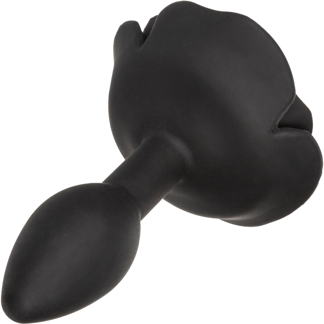 Forbidden Small Rose Silicone Butt Plug By CalExotics - Black Forbidden Small Rose Silicone Butt Plug By CalExotics - Black