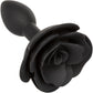 Forbidden Small Rose Silicone Butt Plug By CalExotics - Black