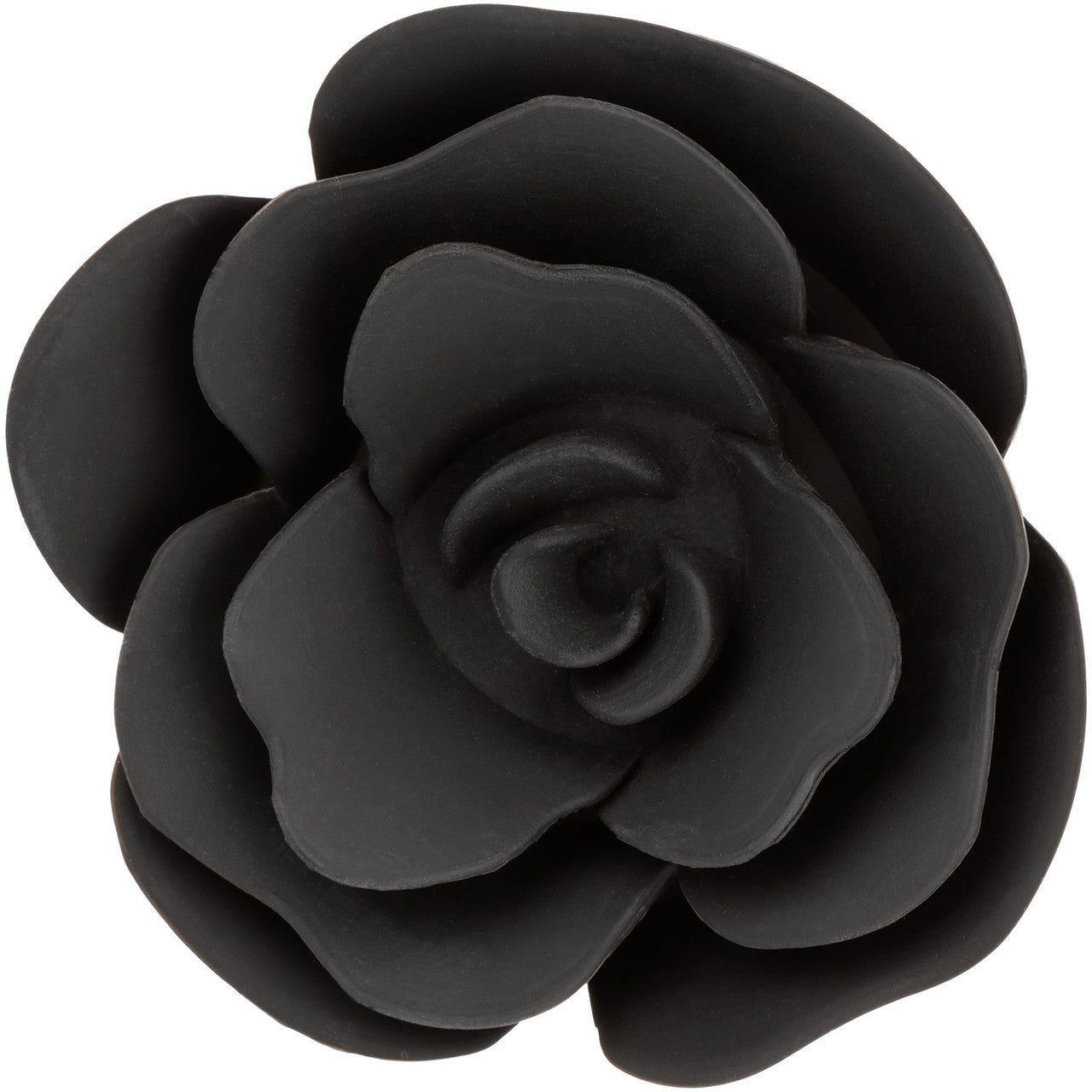 Forbidden Small Rose Silicone Butt Plug By CalExotics - Black