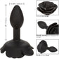 Forbidden Small Rose Silicone Butt Plug By CalExotics - Black