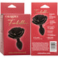 Forbidden Small Rose Silicone Butt Plug By CalExotics - Black