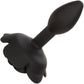 Forbidden Small Rose Silicone Butt Plug By CalExotics - Black