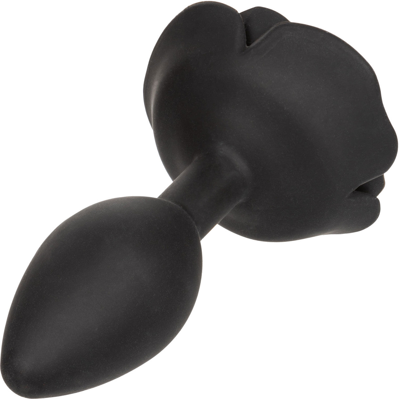 Forbidden Large Rose Silicone Butt Plug By CalExotics - Black Forbidden Large Rose Silicone Butt Plug By CalExotics - Black