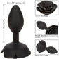 Forbidden Large Rose Silicone Butt Plug By CalExotics - Black