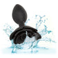 Forbidden Large Rose Silicone Butt Plug By CalExotics - Black