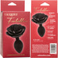 Forbidden Large Rose Silicone Butt Plug By CalExotics - Black