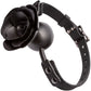 Forbidden Removable Silicone Rose Gag By CalExotics - Black