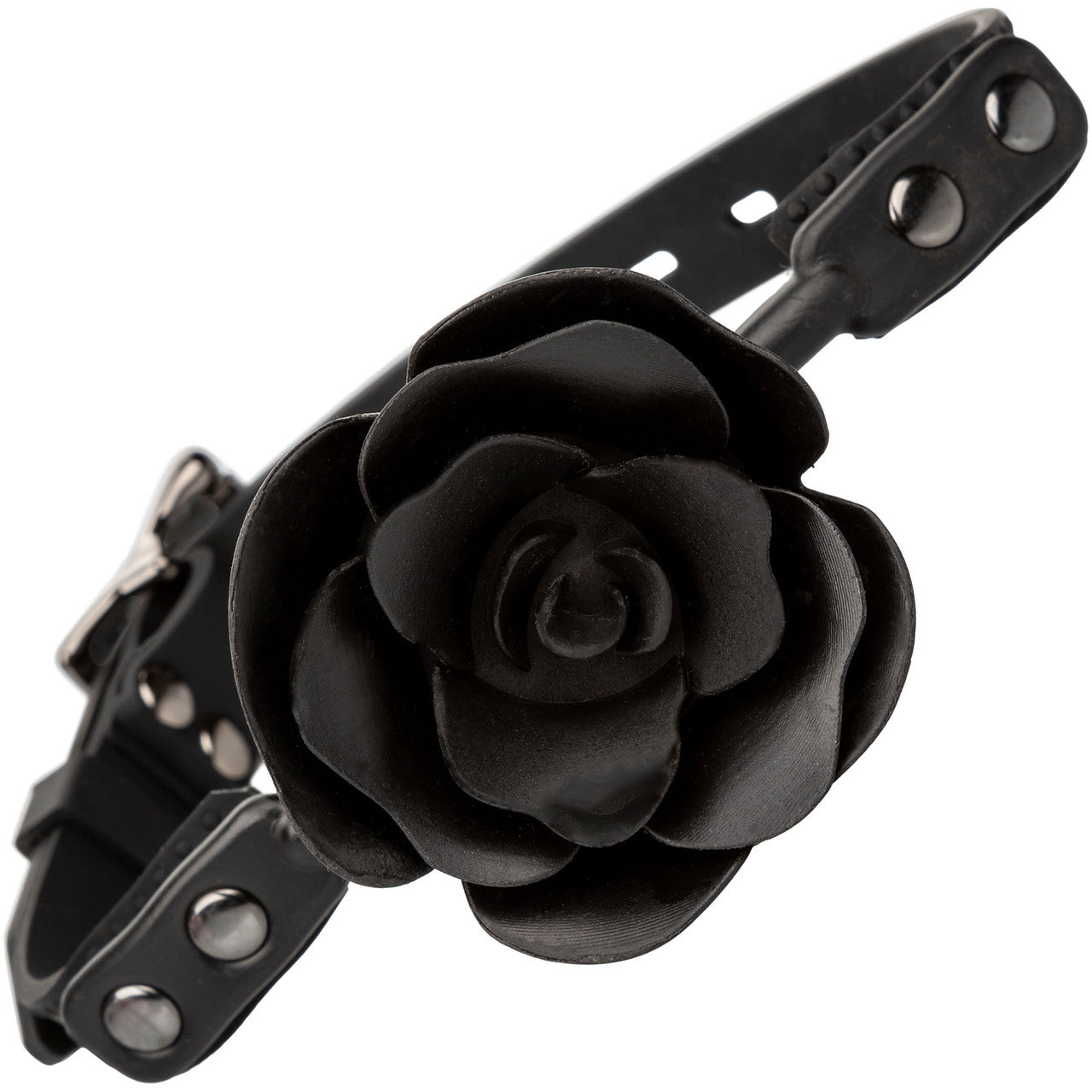 Forbidden Removable Silicone Rose Gag By CalExotics - Black