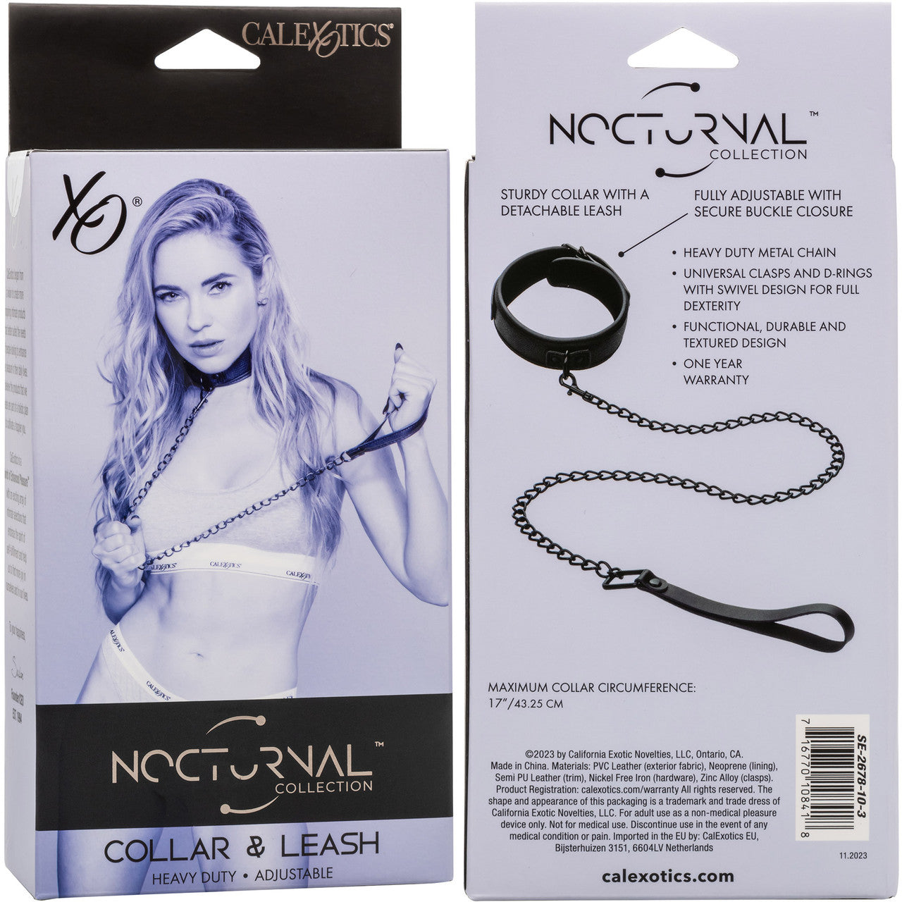 Nocturnal Collection Collar & Leash By CalExotics