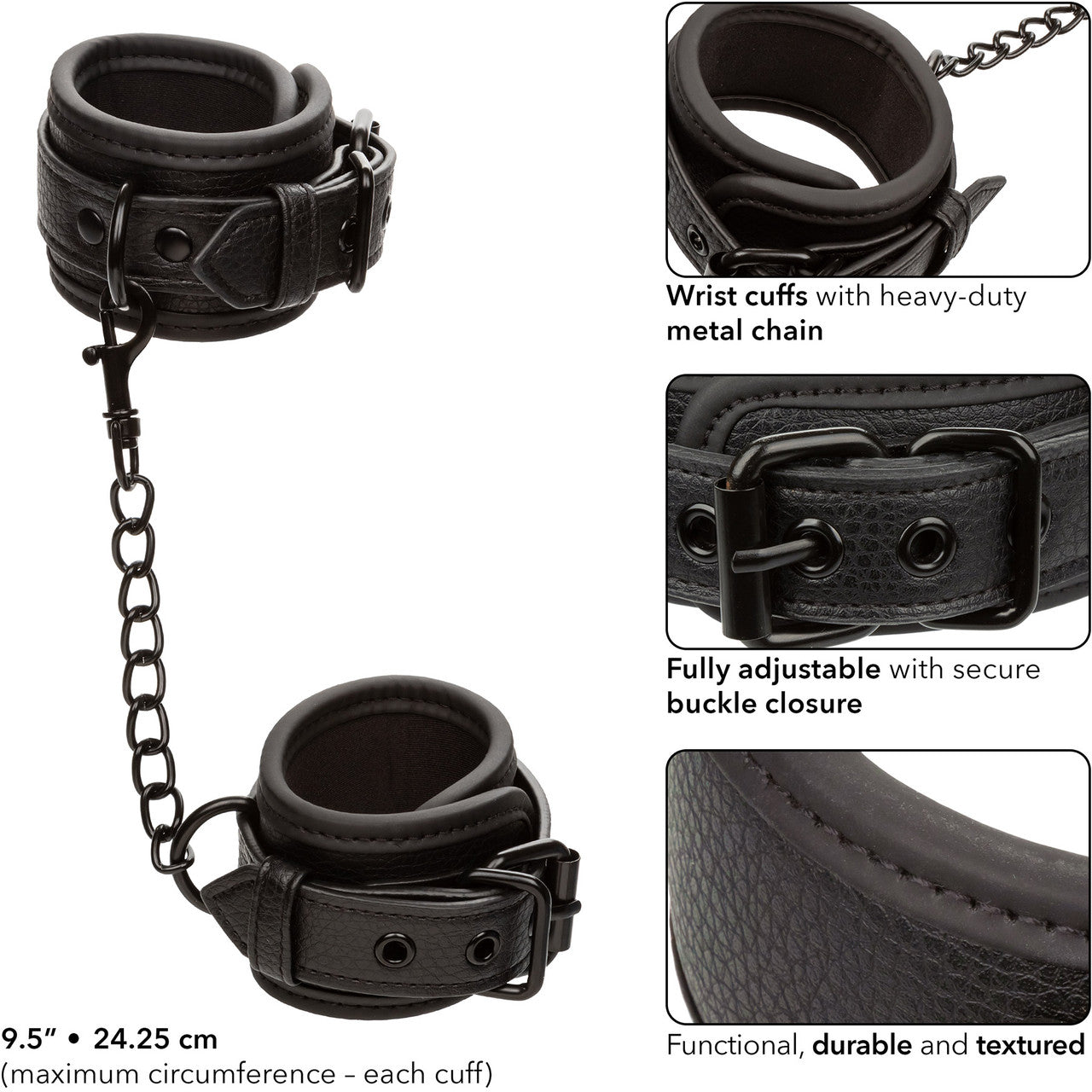 Nocturnal Collection Wrist Cuffs By CalExotics