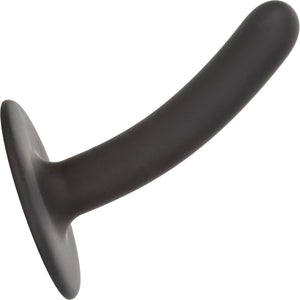 Boundless 4.5" Slim Silicone Suction Cup Dildo By CalExotics - Black