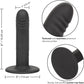 Boundless 6" Ridged Silicone Suction Cup Dildo By CalExotics - Black