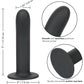 Boundless 7" Smooth Silicone Suction Cup Dildo By CalExotics - Black