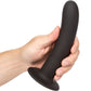 Boundless 7" Smooth Silicone Suction Cup Dildo By CalExotics - Black