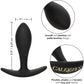 Boundless Teardrop Plug Silicone Butt Plug By CalExotics - Black