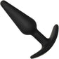 Boundless Slim Plug Silicone Butt Plug By CalExotics - Black