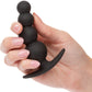 Boundless Beaded Plug Silicone Butt Plug By CalExotics - Black