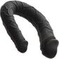 Boundless AC/DC Dong Silicone Double Dildo By CalExotics - Black