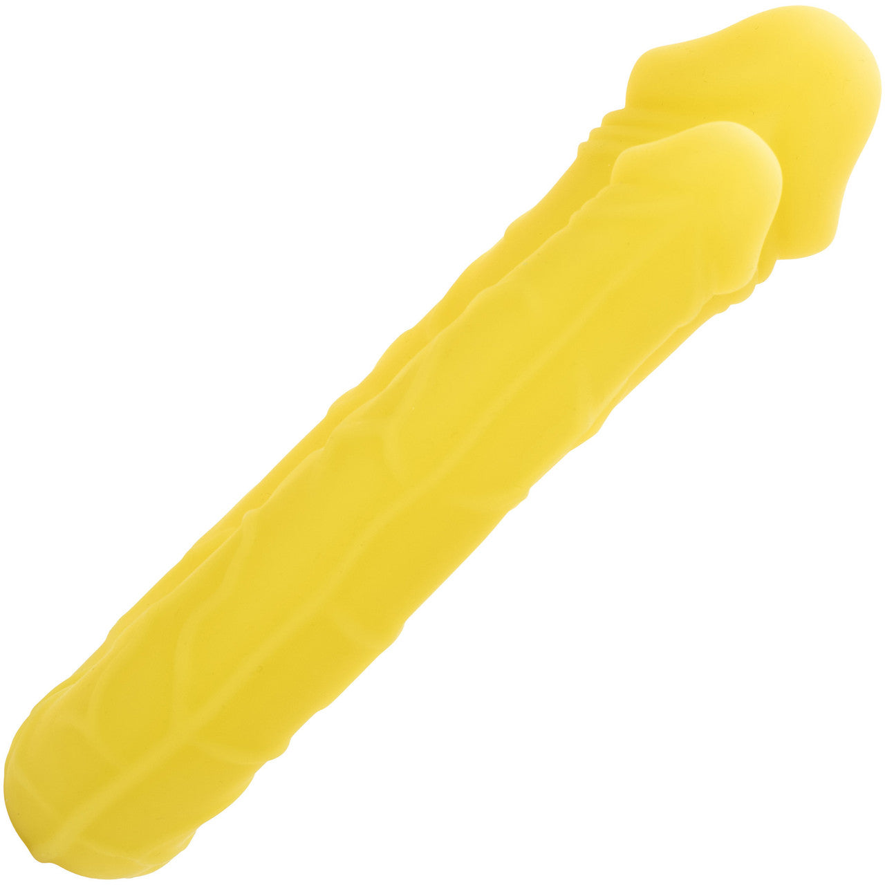 Boundless AC/DC Dong Silicone Double Dildo By CalExotics - Yellow