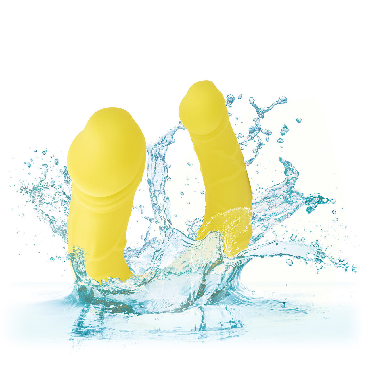 Boundless AC/DC Dong Silicone Double Dildo By CalExotics - Yellow