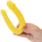 Boundless AC/DC Dong Silicone Double Dildo By CalExotics - Yellow