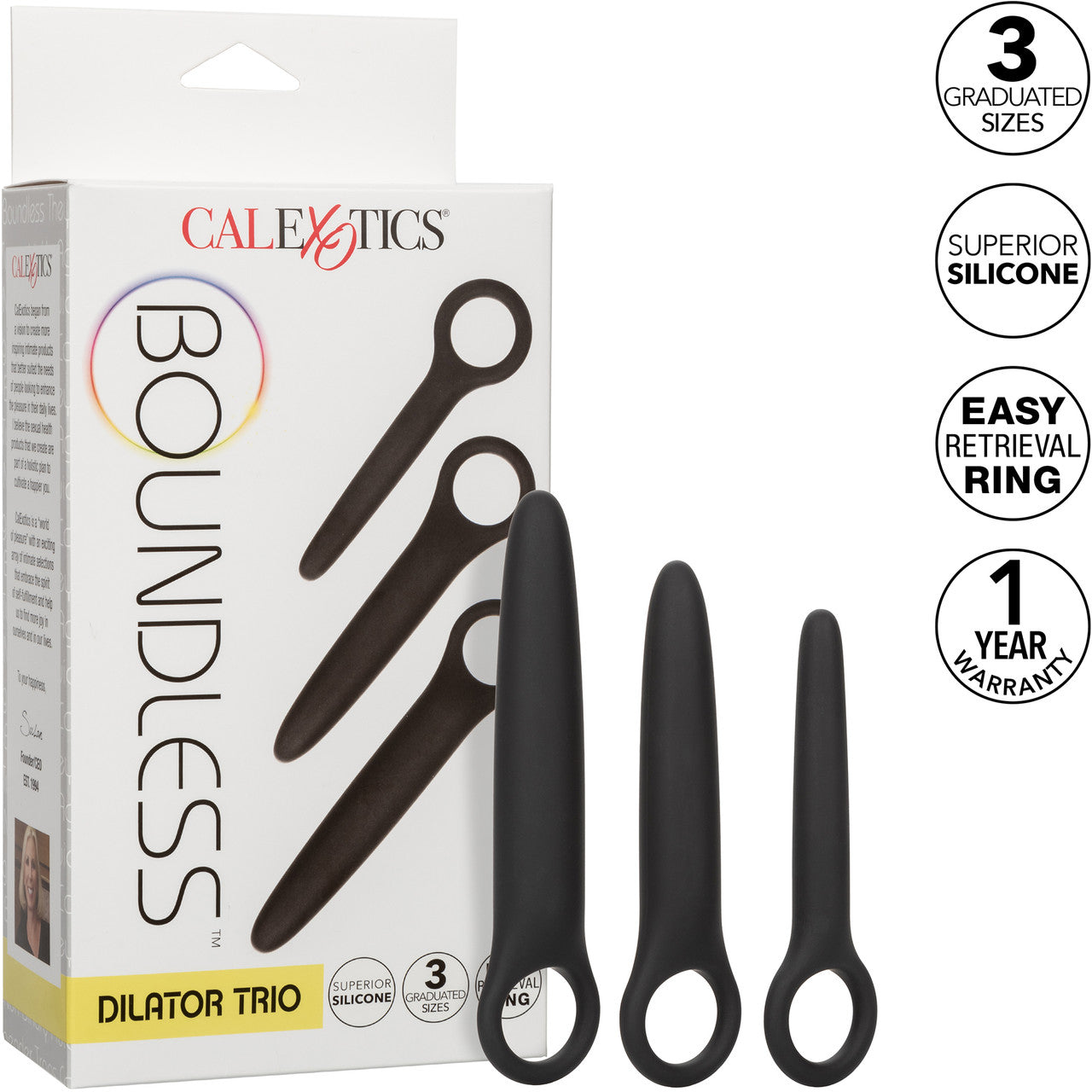 Boundless Dilator Trio Silicone 3-Piece Probe Set By CalExotics