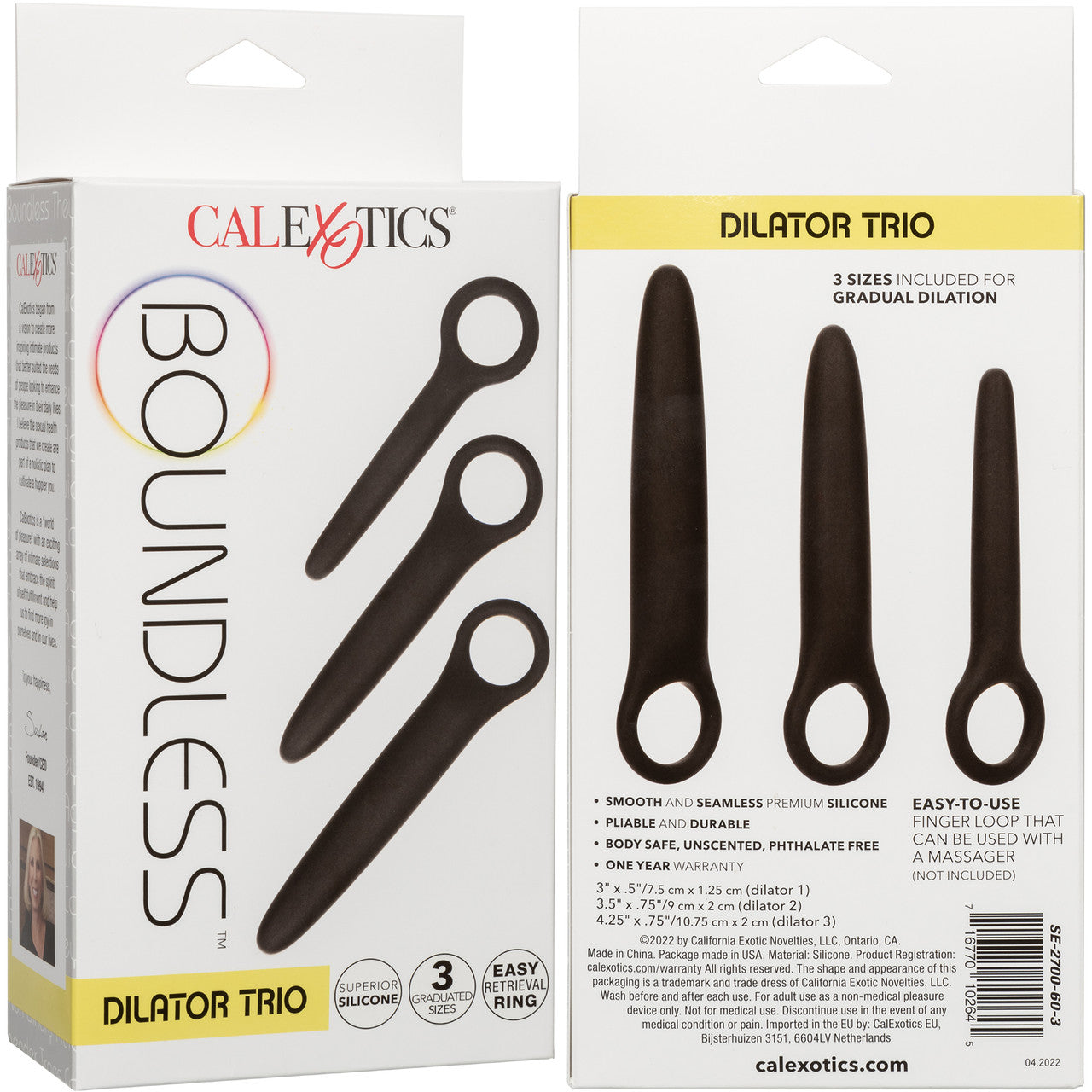 Boundless Dilator Trio Silicone 3-Piece Probe Set By CalExotics