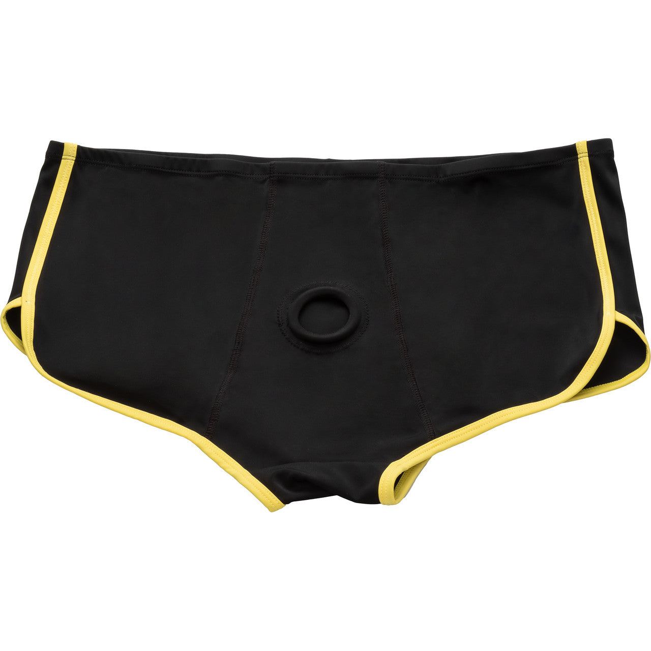 Boundless Black & Yellow Brief Strap-On Harness By CalExotics - Small - Medium