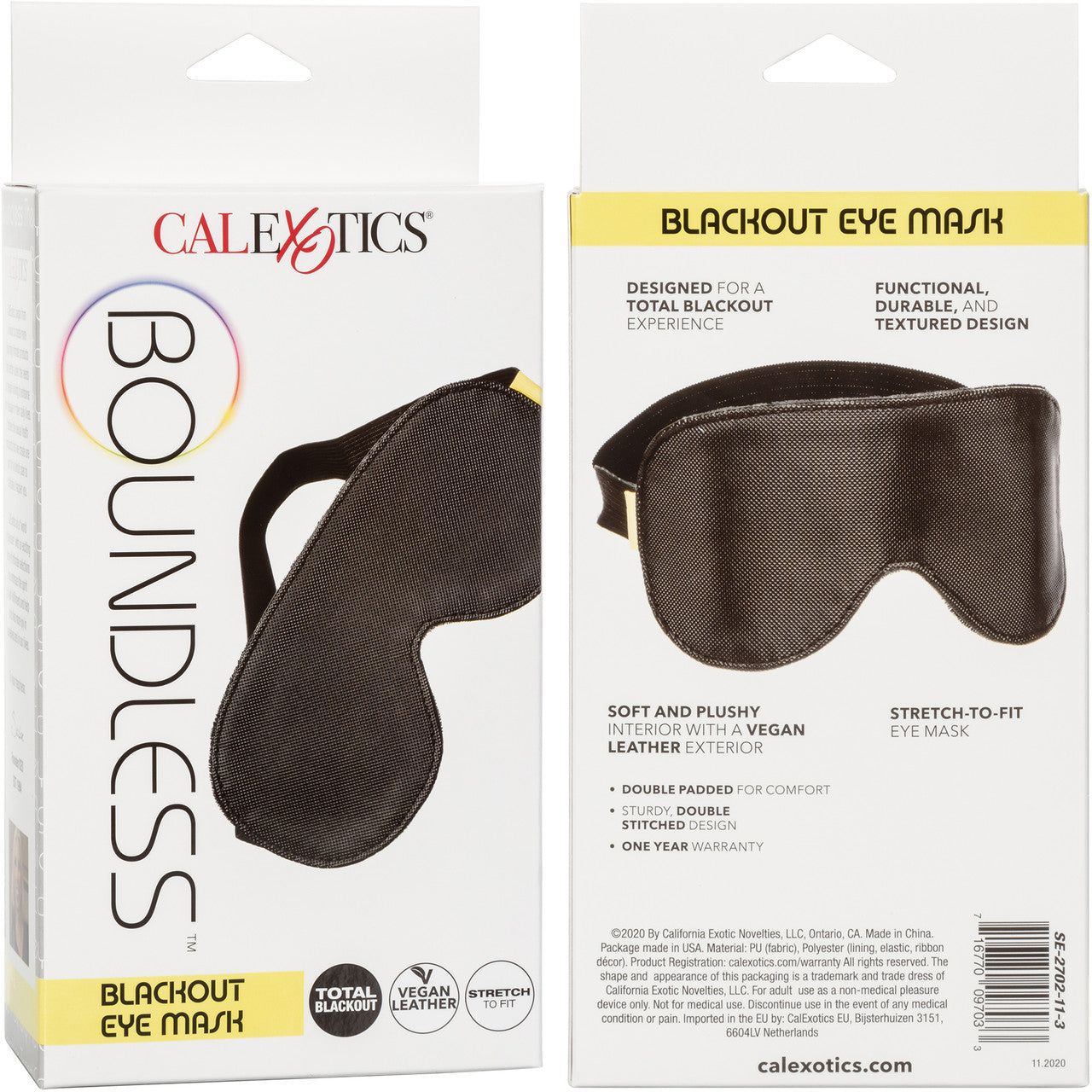 Boundless Blackout Eye Mask by CalExotics