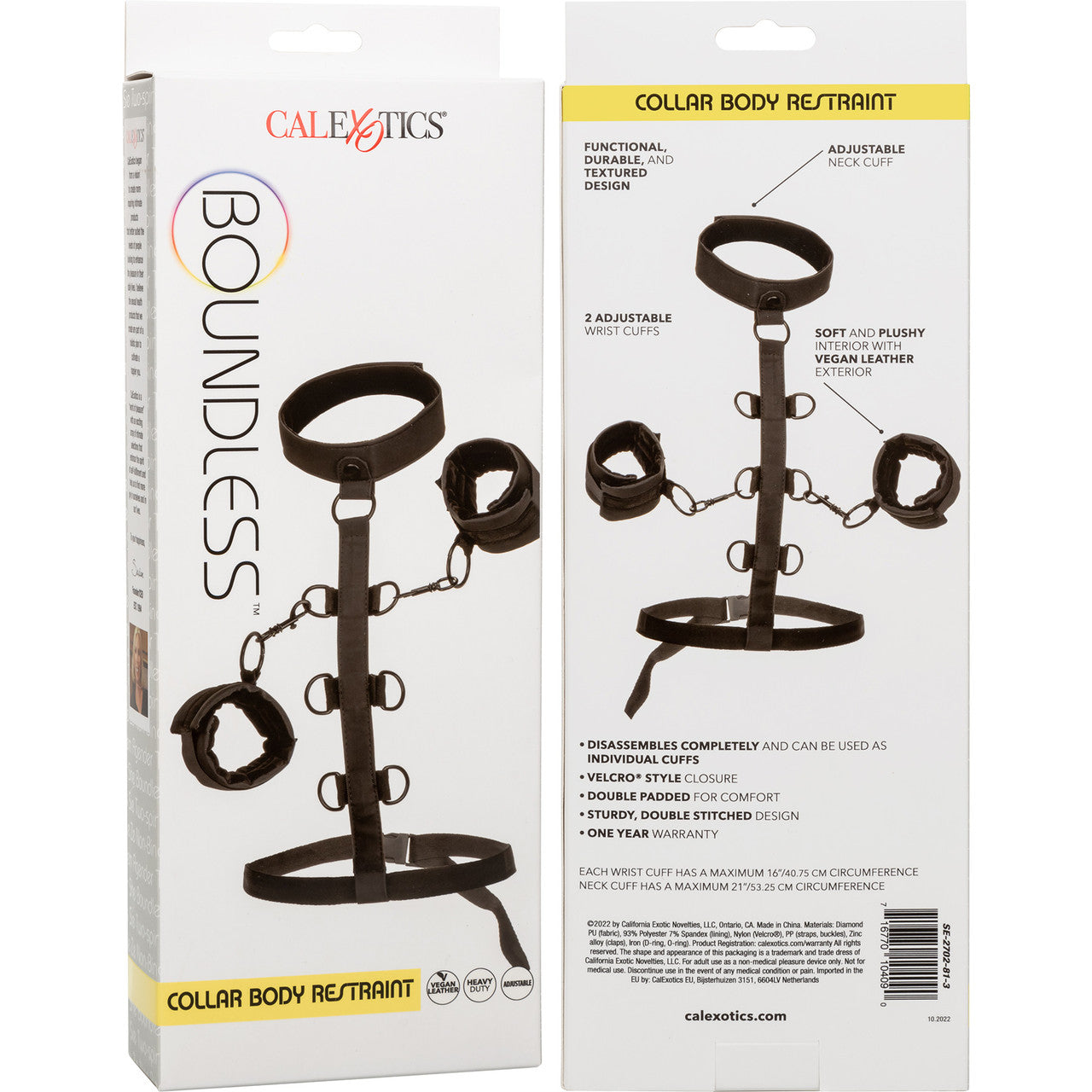 Boundless Collar Body Restraint By CalExotics