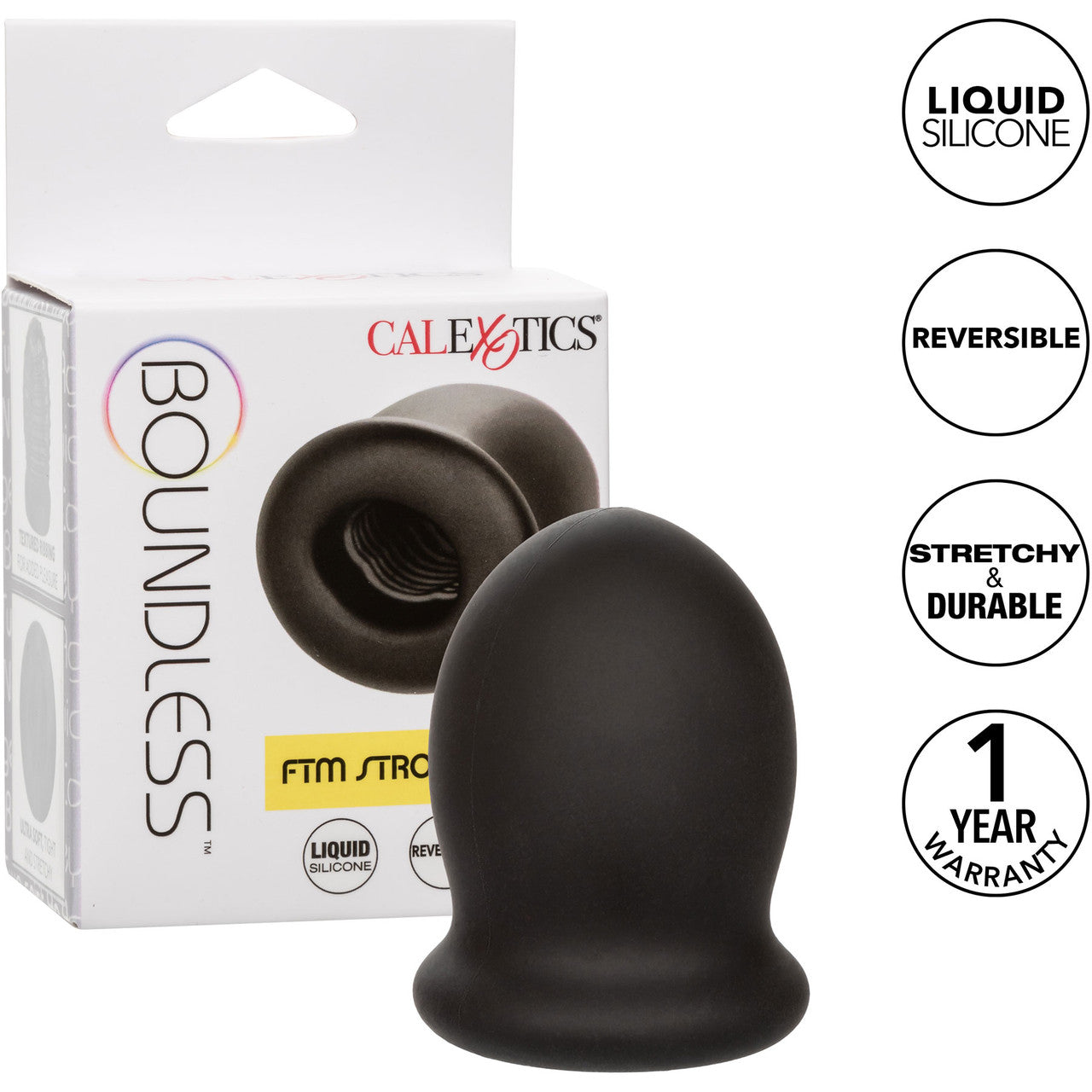 Boundless Trans Masc Stroker 2" By CalExotics - Black Boundless Trans Masc Stroker 2" By CalExotics - Black