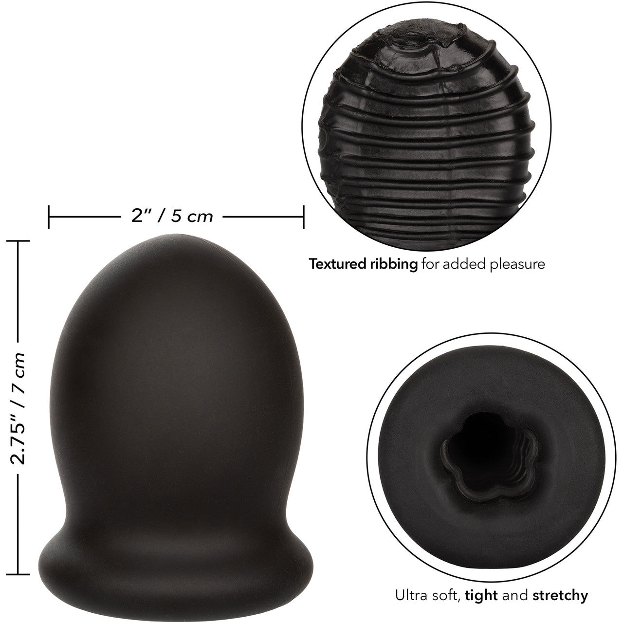 Boundless Trans Masc Stroker 2.75" By CalExotics - Black