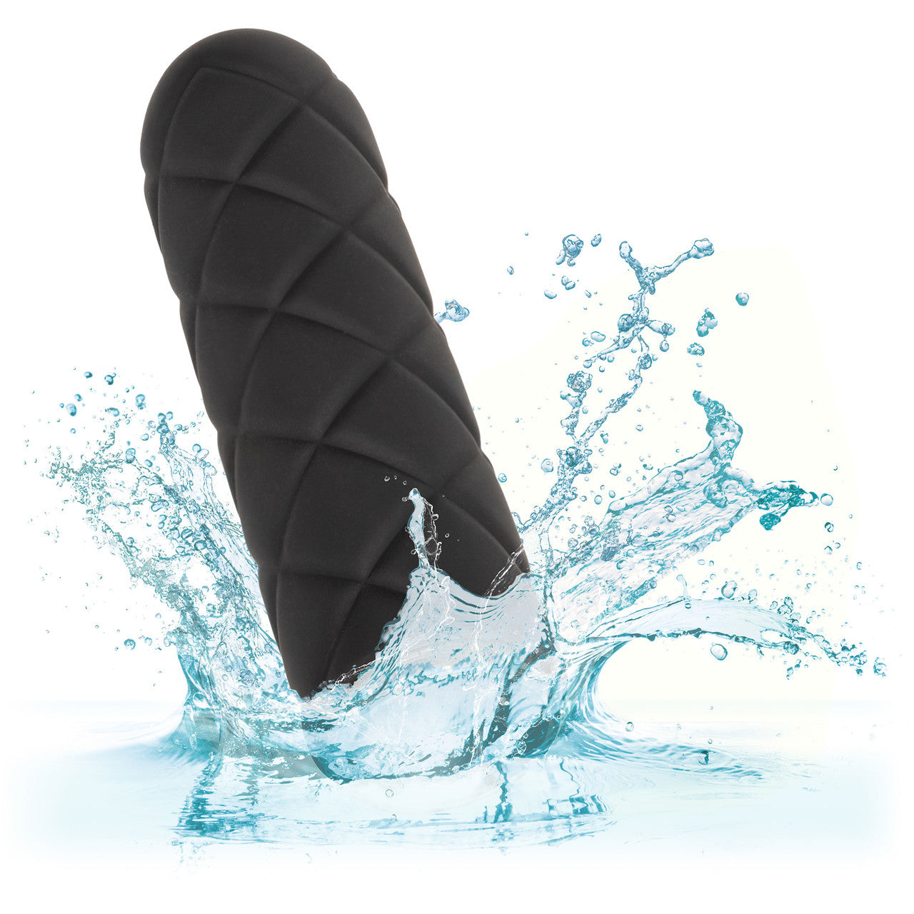 Raven Quilted Seducer Rechargeable Waterproof Bullet Vibrator With Silicone Sleeve By CalExotics