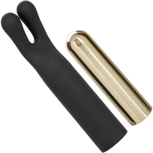 Raven Charmer Rechargeable Waterproof Bullet Vibrator With Silicone Flickering Ears Sleeve By CalExotics