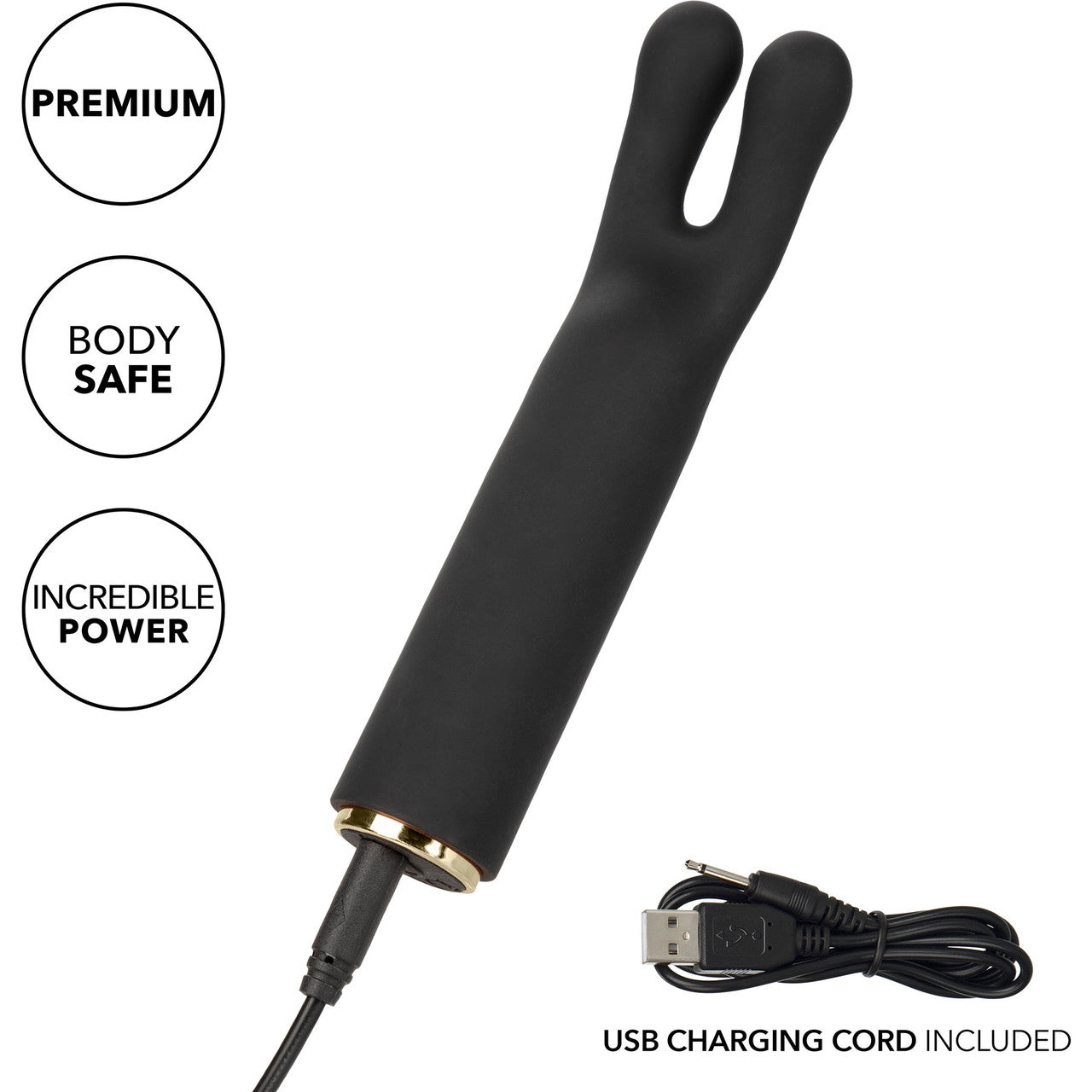 Raven Charmer Rechargeable Waterproof Bullet Vibrator With Silicone Flickering Ears Sleeve By CalExotics